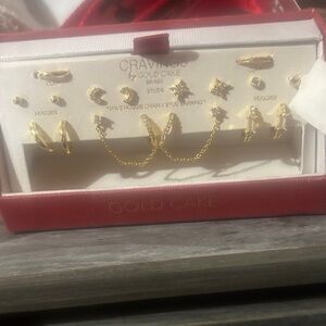 Gold Cake Women's Gold Earrings Set